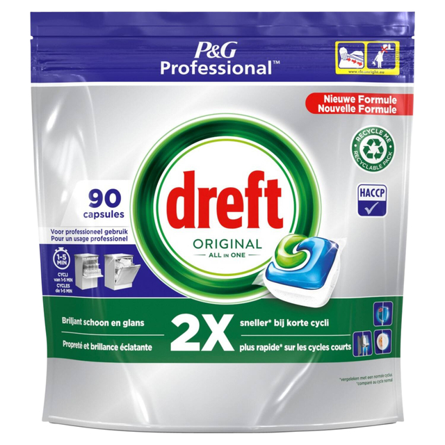 Vaatwastabletten Dreft All-in-1 Professional Regular (90)