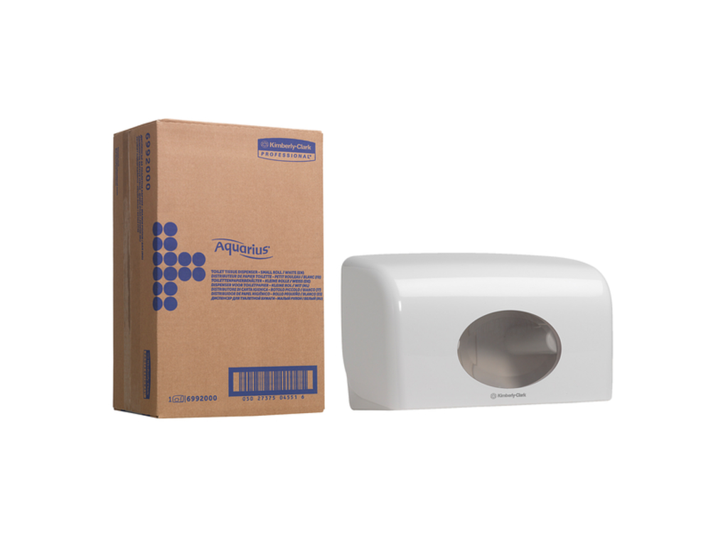 Toiletpapierdispenser Kimberly Clark Aquarius duo wit 