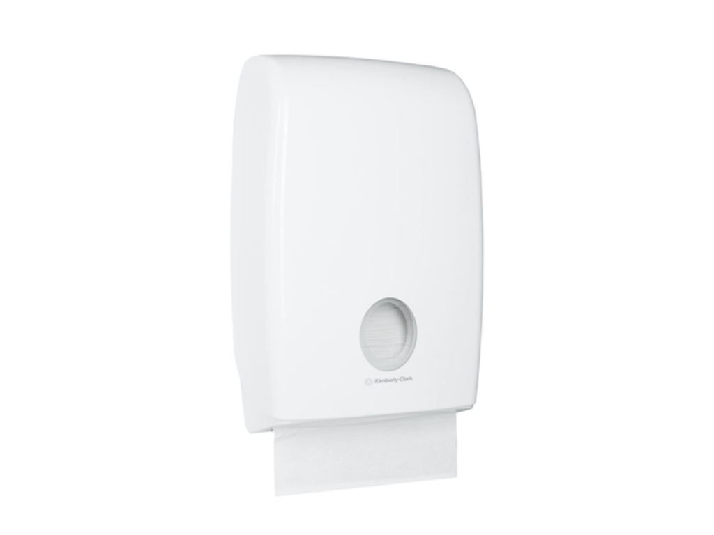 Handdoekdispenser Kimberly Clark Aquarius m-vouw wit 