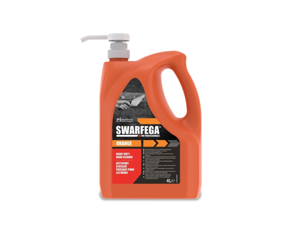 Handreiniger SCJ Swarfega Orange 4 liter met pomp