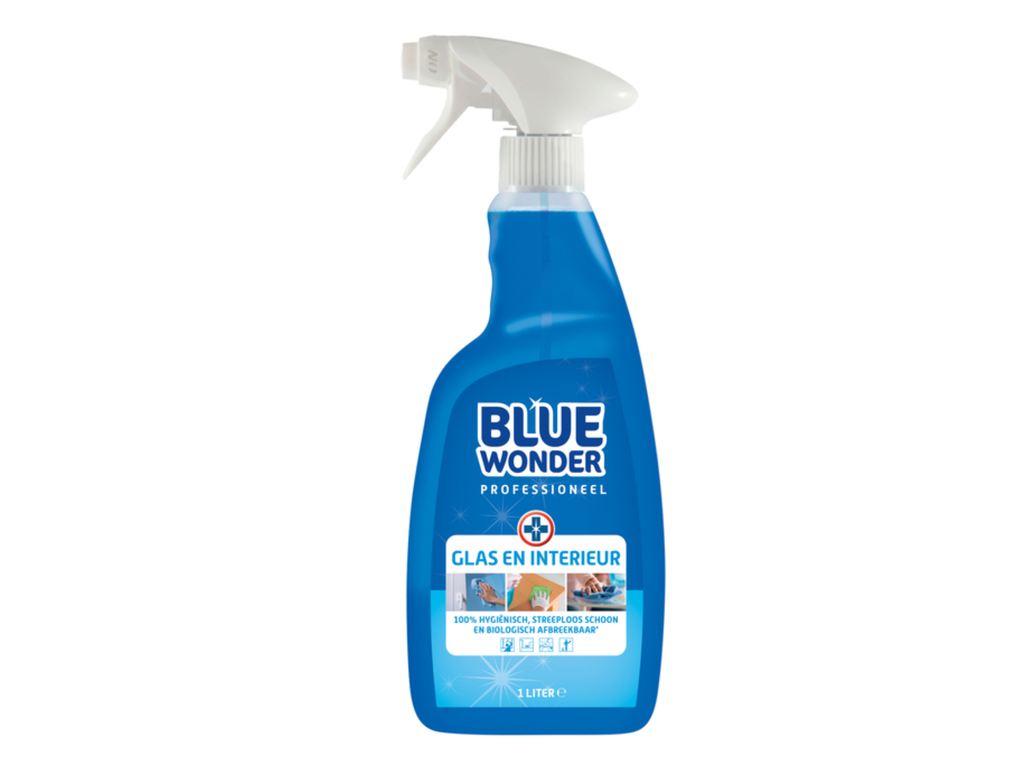Glasreiniger Blue Wonder Prof glas en interieur spray 1liter