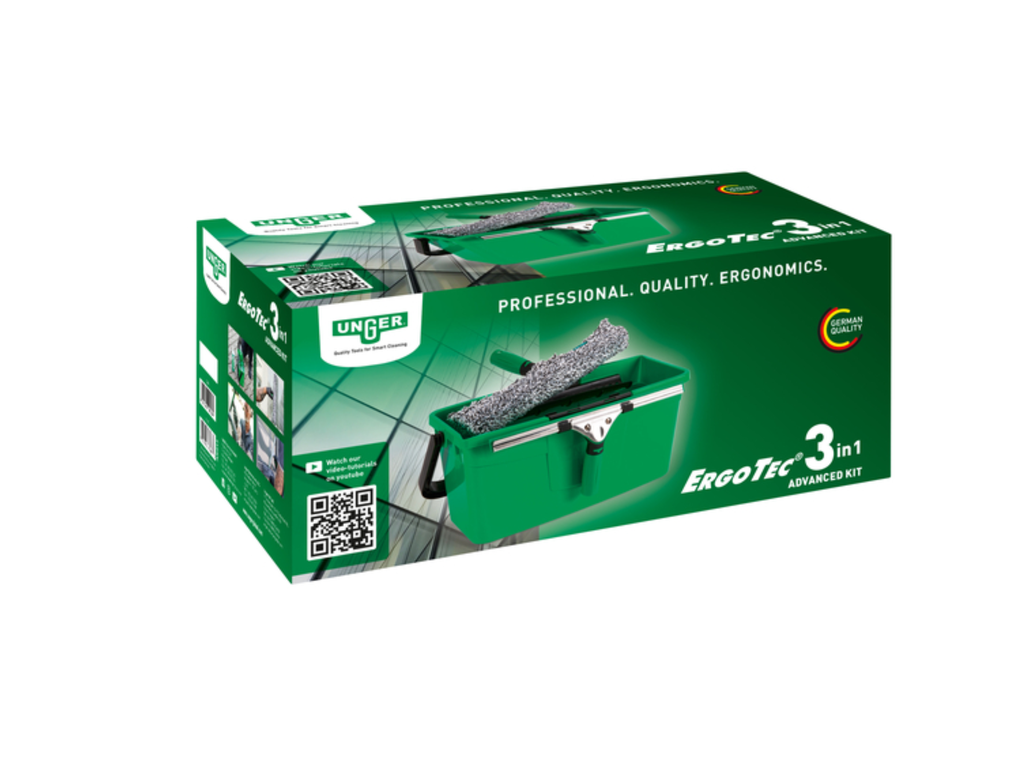Glasreinigingskit Unger 3in1 Ergotec