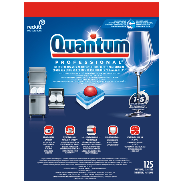 Vaatwastabletten Quantum Pro All-in-one (125)