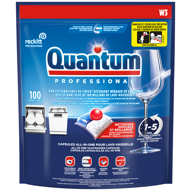 Vaatwastabletten Quantum Pro All-in-one (100)