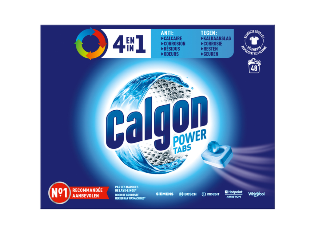 Wasmachine reinigingstabletten Calgon 4in1 (48)