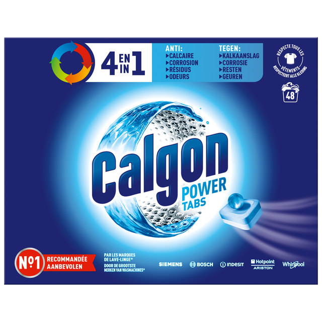 Wasmachine reinigingstabletten Calgon 4in1 (48)