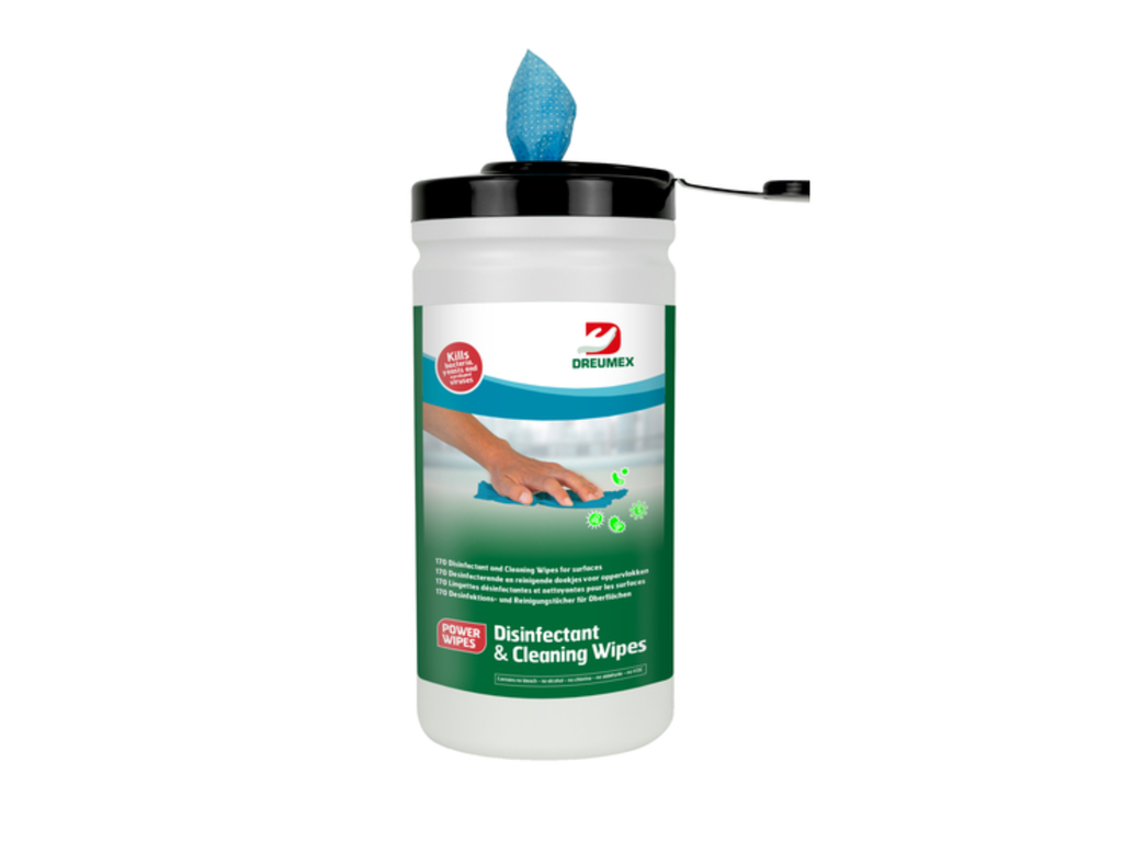 Desinfectiedoekjes Dreumex Disinfectant & Cleaning bus blauw (170)