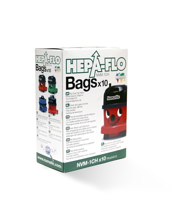 Stofzuigerzak Numatic Hepa Flo NVM-1CH microvezel Original (10)