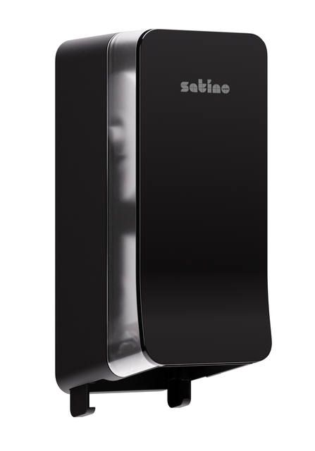 Toiletpapierdispenser Satino JT3 Hyginity systeemrol duo zwart 