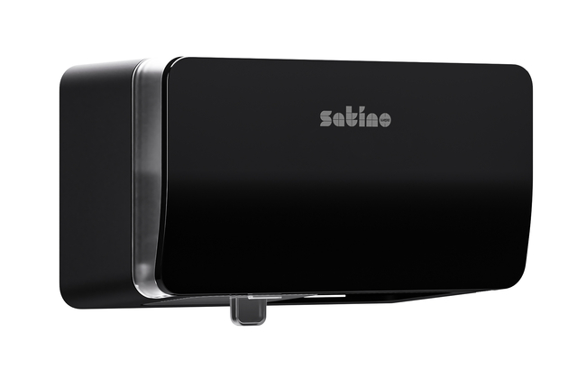 Toiletpapierdispenser Satino MT1 Hyginity duo zwart 