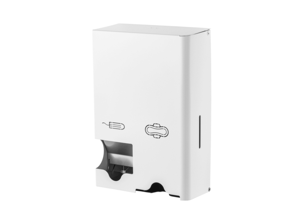 Dameshygiënedispenser MediQo-line klein RVS wit