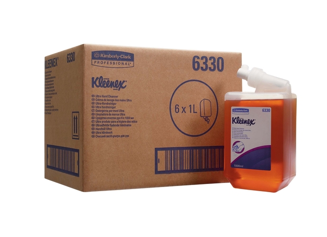 Handzeep Kleenex Ultra vloeibaar amber 1000ml (6)