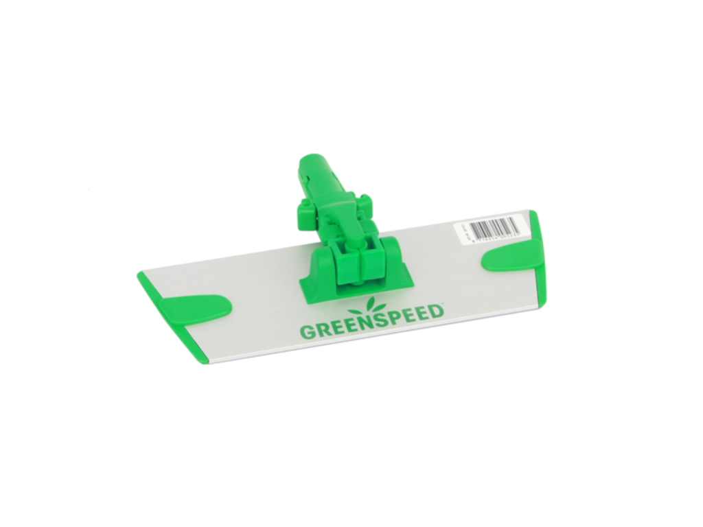 Vlakmopplaat Greenspeed Q-line Velcro 23cm groen