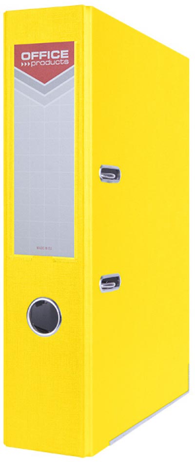 Ordner OFFICE products voor A4  uit karton rug van 7,5cm geel