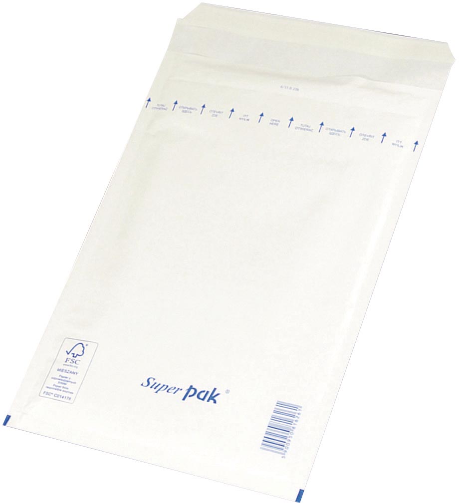 Luchtkussenenveloppen OFFICE products met stripsluiting 150 x 215 mm  wit (10)