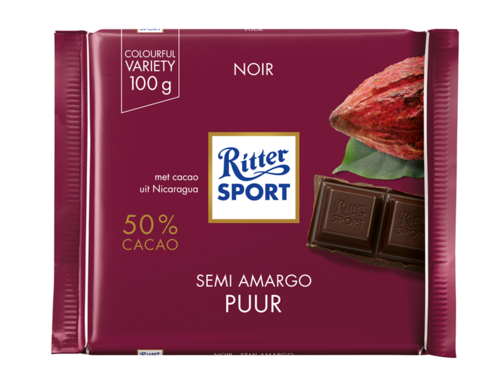 Chocolade Ritter Sport puur 100gr