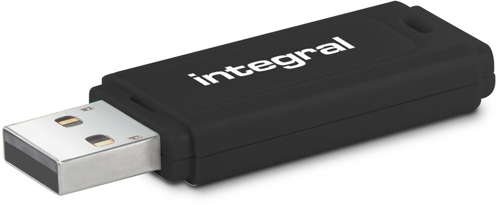 Integral black USB-stick 3.0 128GB zwart