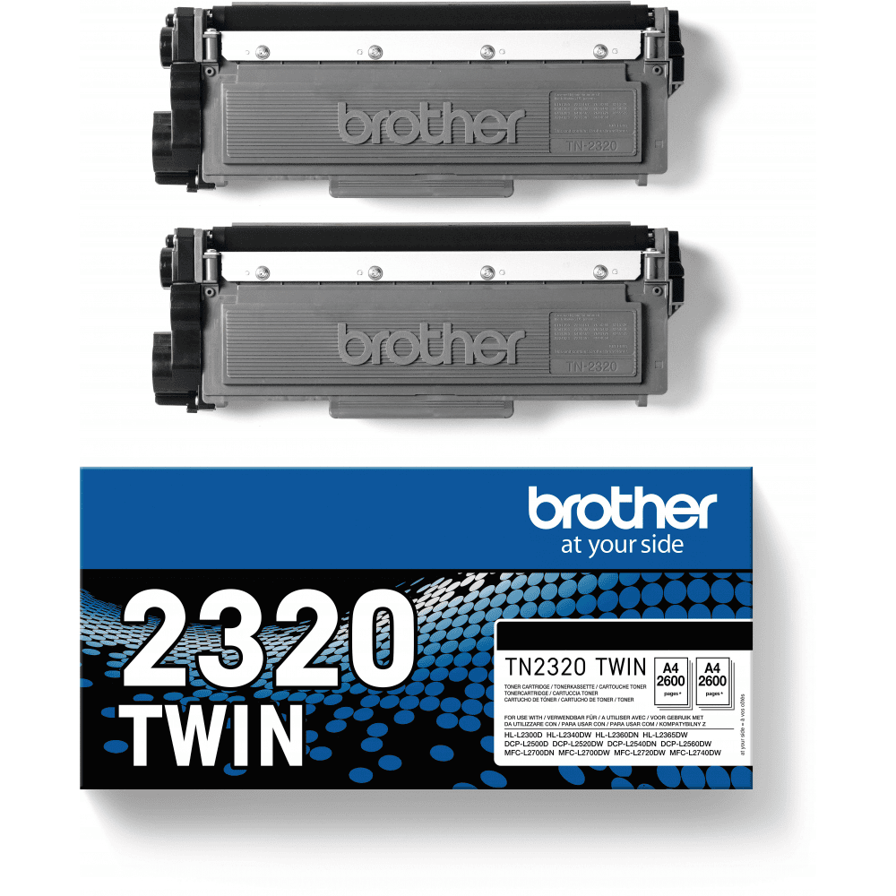 Toner Brother Mono Laser TN2320 TWIN 2 X 2.600 pag. 