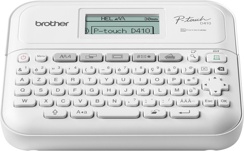 Beletteringsysteem Brother PT-D410 3,5-18mm wit