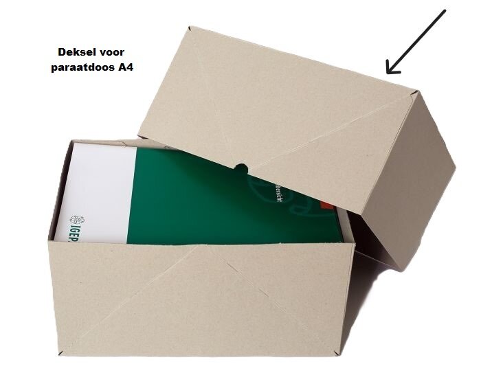 Paraatdoos deksel A4 enkele golf 310x220x100mm (25)