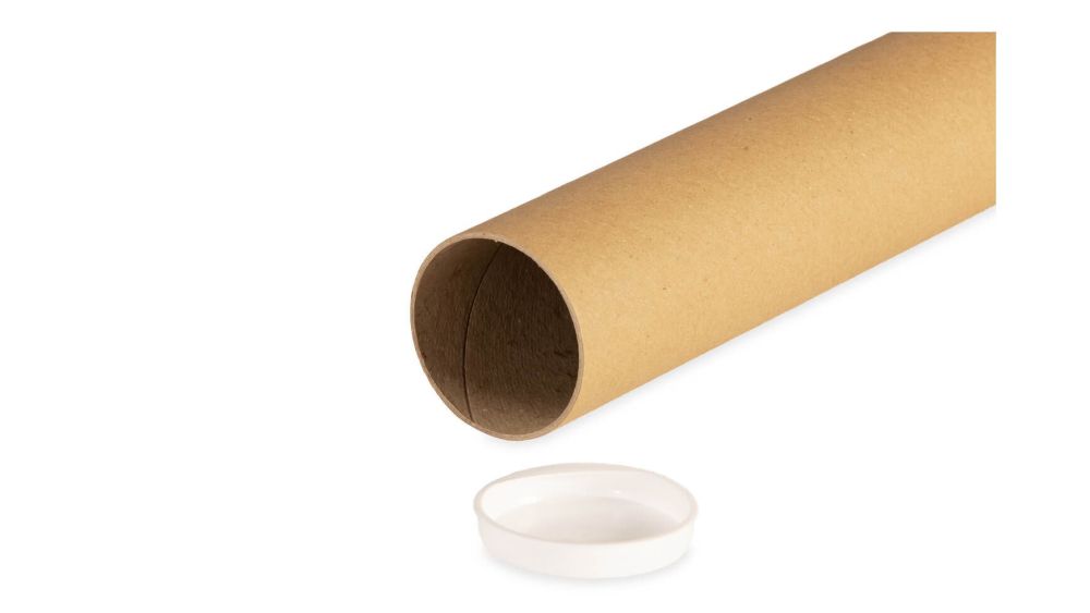 Kartonnen koker diameter 70mm bruin (20)