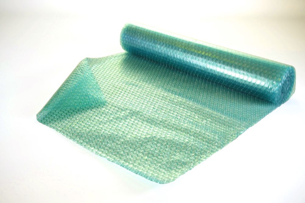 Bubbelfolie 200cmx100m op rol Ocean Green Smart 