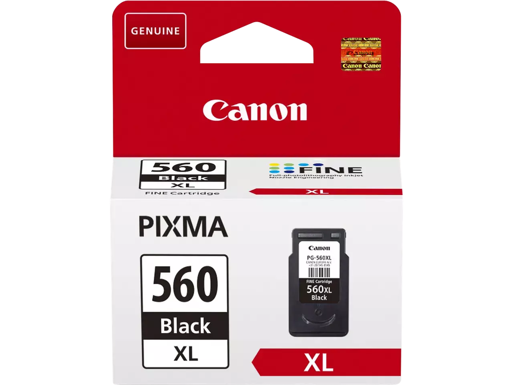 Cartridge Canon Inkjet PG-560XL Pixma TS5350 180 pag BK