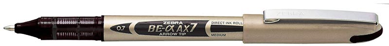 Rollerball Zebra AX-7 0.7mm zwart (10)