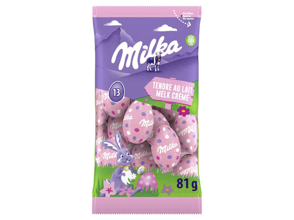 Paaseitjes Milka Melk crème 81g