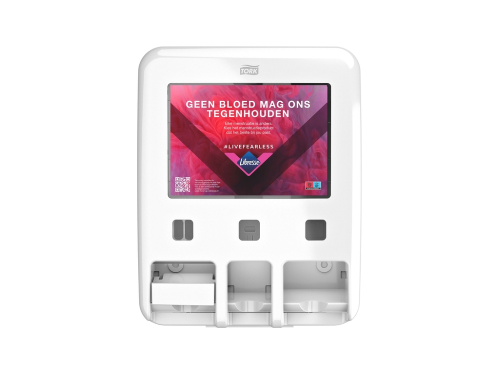 Dameshygiënedispenser Tork P1 P2 P3 Elevation wit