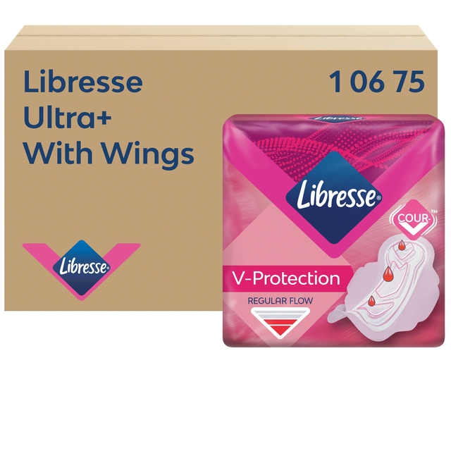 Maandverband Libresse P1 Ultra+ Regular met vleugels (150)
