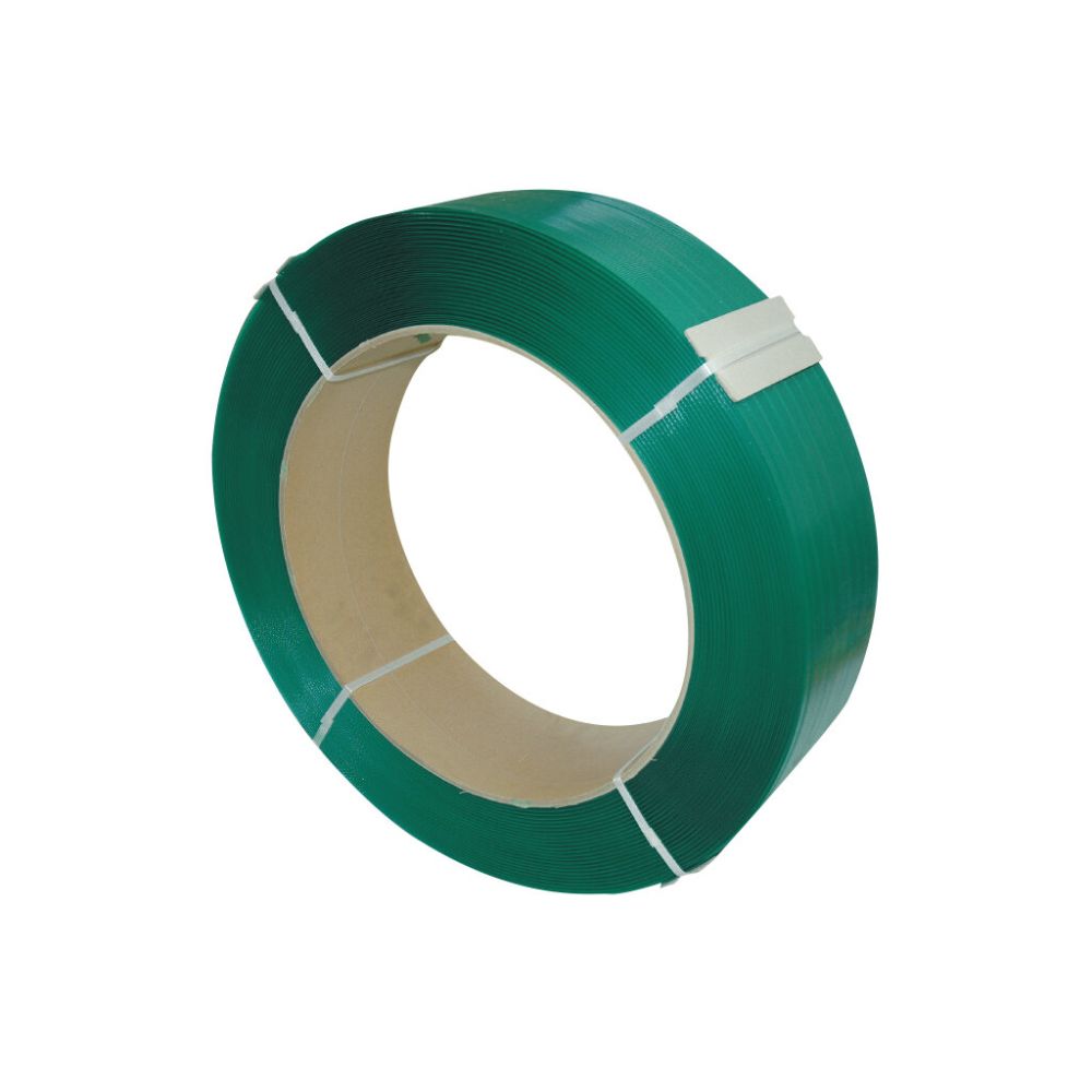 Omsnoeringsband PET standaard 12x2500mm dikte 0.6mm groen