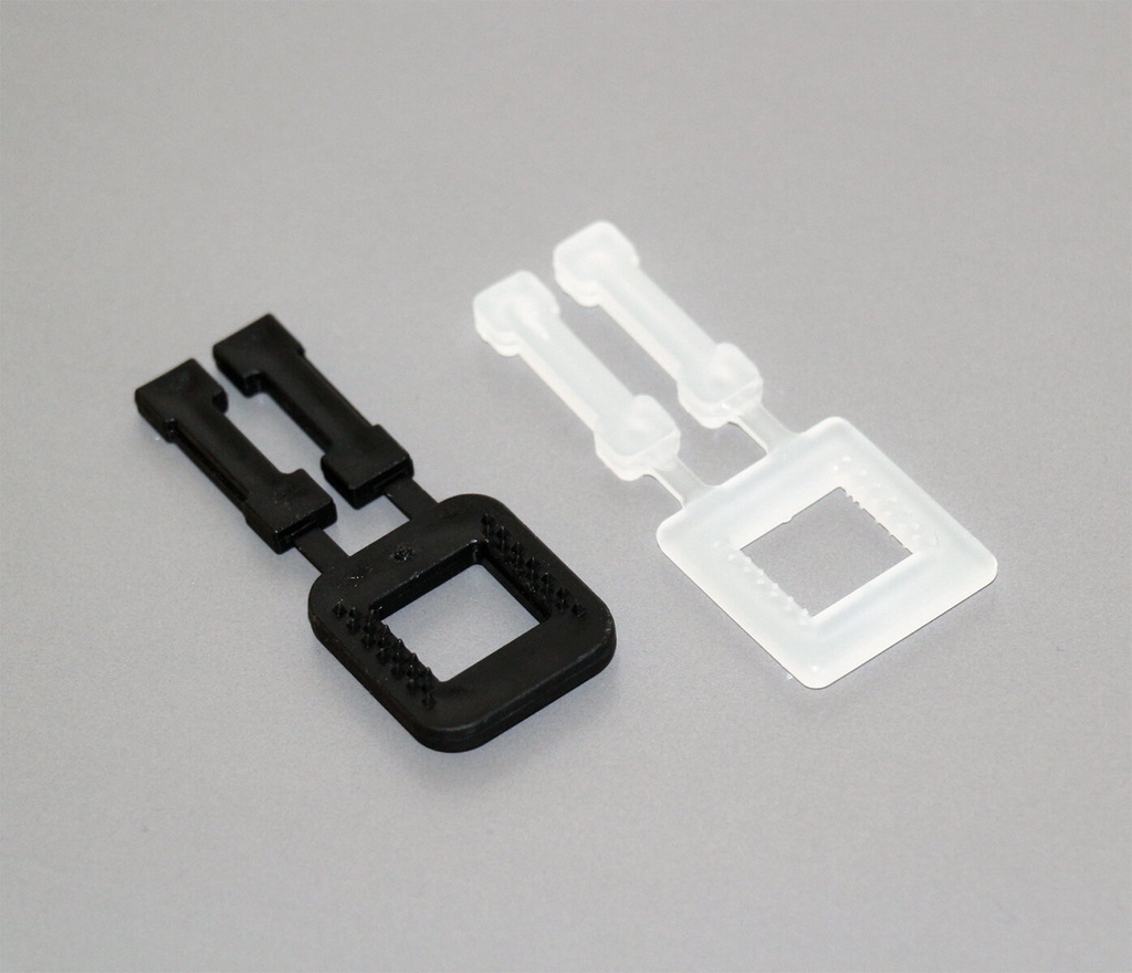Toebehoren gespen plastic 16mm (1000) 