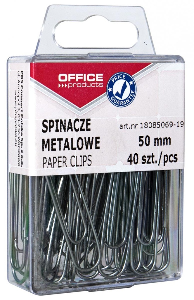 Papierklemmen Office Products 50mm metaal  (40)