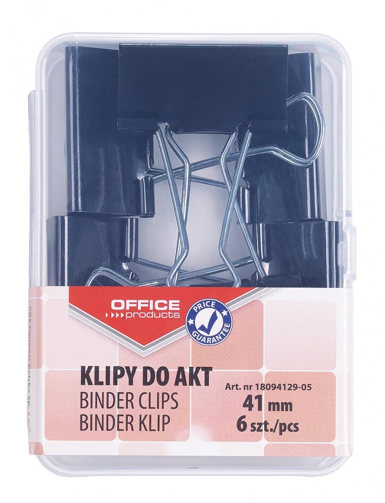 Folderbackclip Office Products 41mm zwart (6)