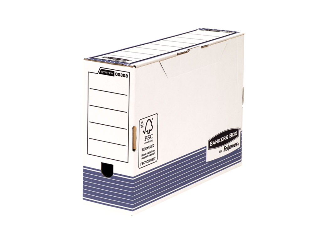 Archiefdoos Fellowes Bankers Box System A4+ transfer 258x366mm rug 100mm (10)