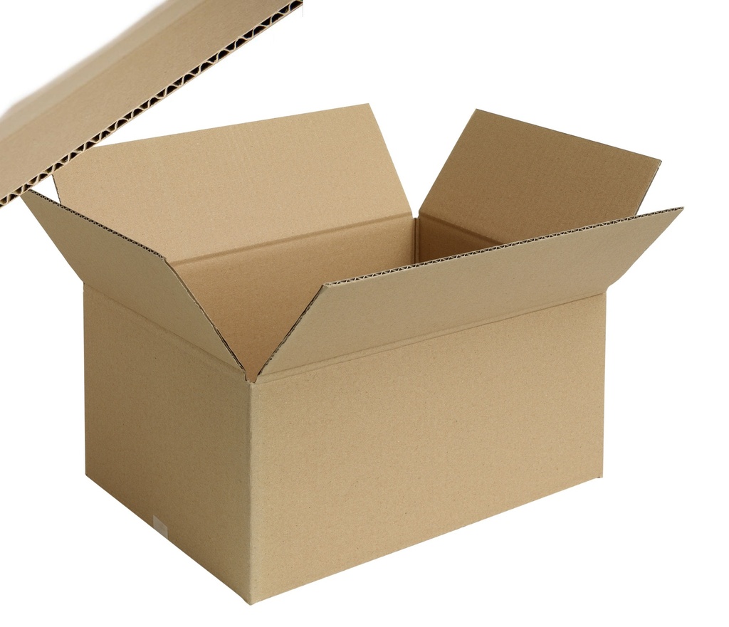Vouwdoos enkele golf 310x220x250mm bruin (30) 