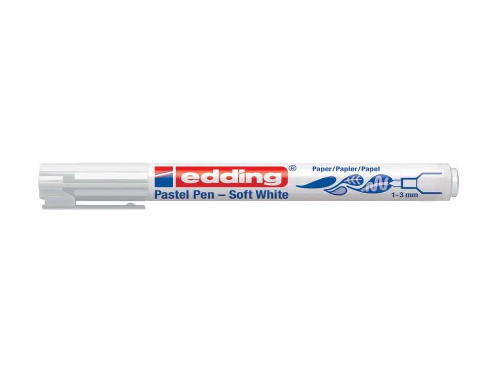 Paintmarker Edding Soft Pastel wit