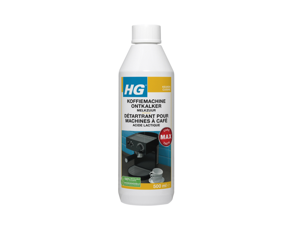Ontkalker HG voor koffiemachine melkzuur 500ml 