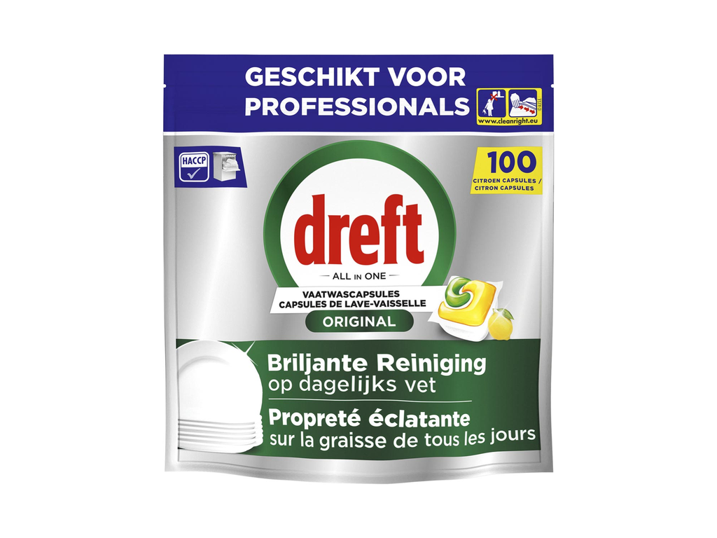 Vaatwastabletten Dreft Pro Original Lemon (100)