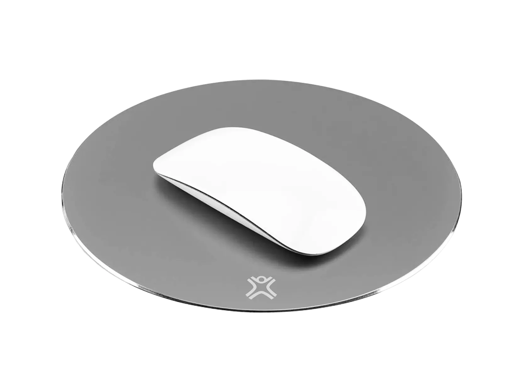 Muismat Xtrememac rond antislip zilver