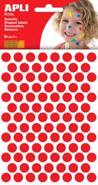 [TIM-13229] Etiketten Apli kids Ø 10,5mm  (rood)