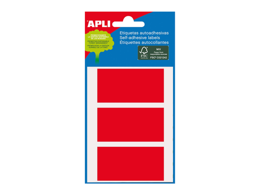 [TIM-581173] Etiketten Apli 34x67mm (15) (rood)