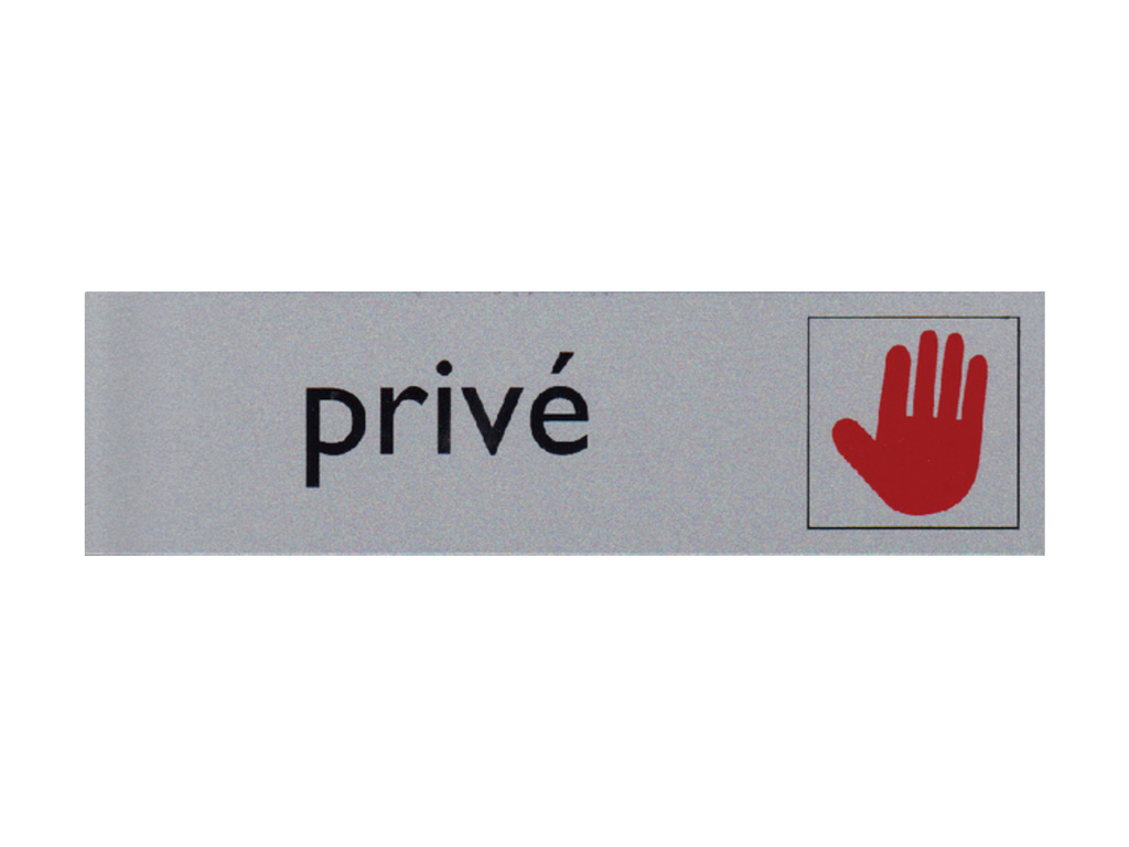 Infobord pictogram prive 165x44mm 