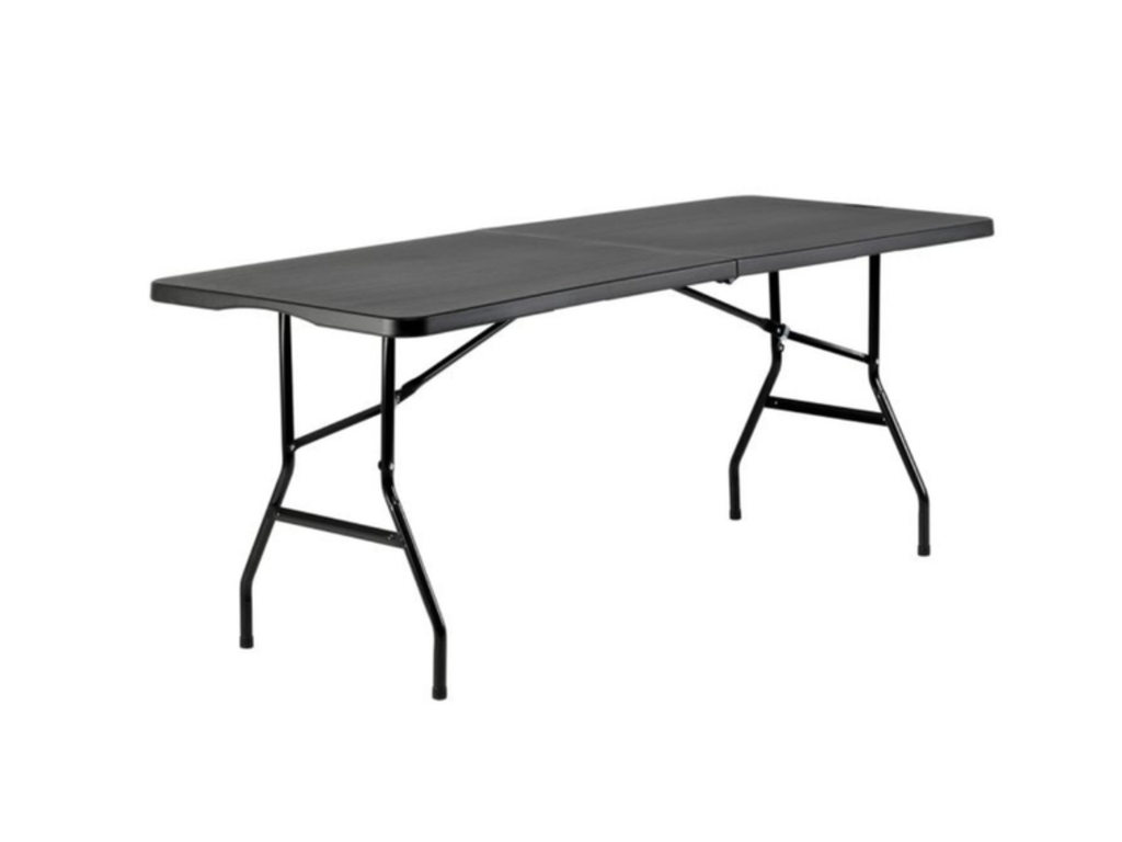 Vouwtafel BRASQ 180x70x74cm FT180 zwart 