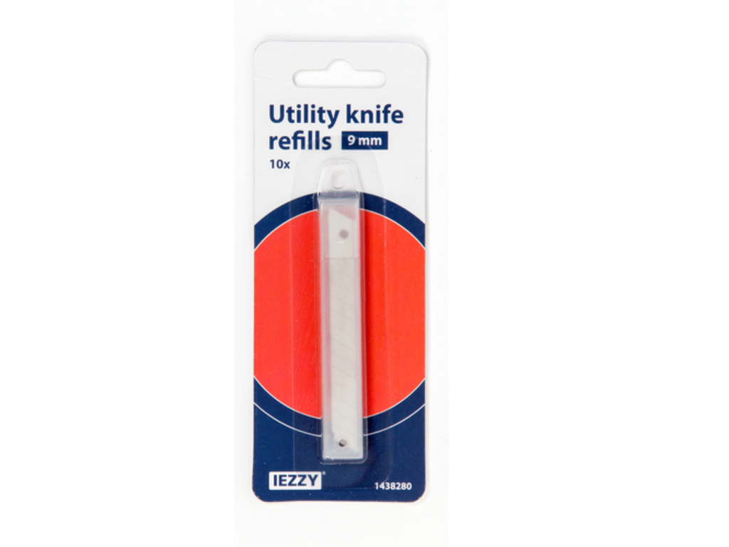Snijmes vullingen IEZZY 9mm 10 stuks 