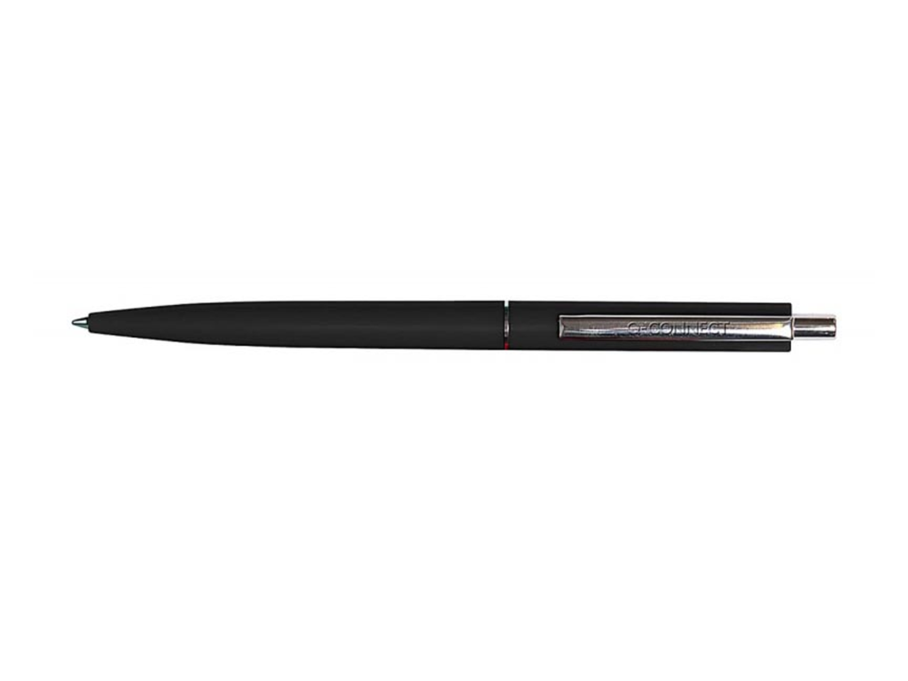 Balpen Q-CONNECT 0,7 mm medium punt metalen clip zwart