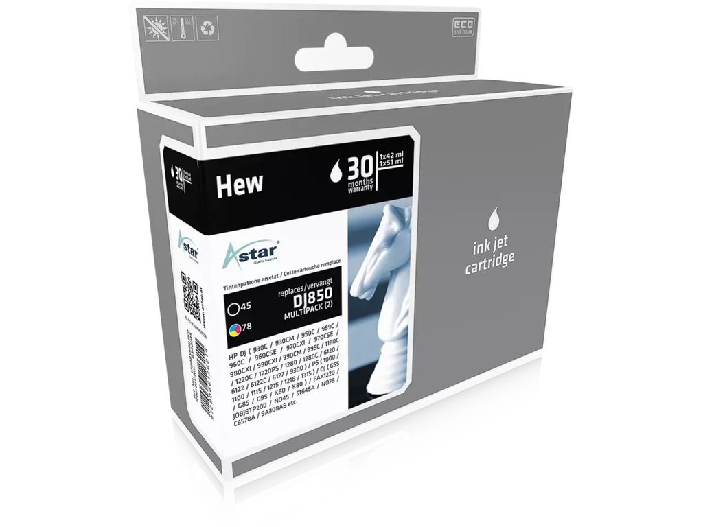 Inkt Astar voor DJ HP 45/78XL VALUEPACK 930/1200pagina's