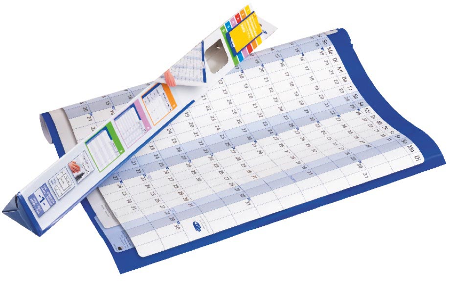 Jaarplanner Legamaster 60x90 cm gelamineerd karton 2027