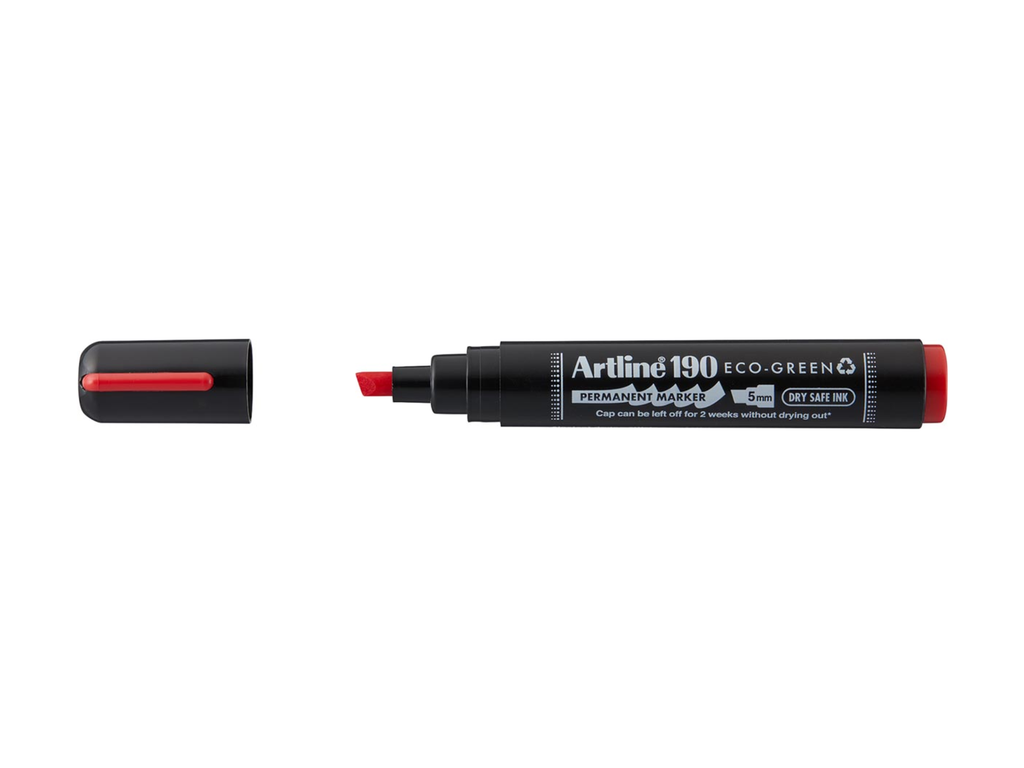 Permanent marker Artline Drysafe 190 Eco-Green 2-5 mm schuine punt 